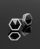 King Kroach Hexagon Onyx Earring