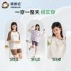 Yingbolun Girls' Pure Cotton Short Sleeved Shorts Set Summer Thin Home Clothes