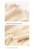 2025 New Arrival: Thick Cashmere Knit Sweater, Solid Color, Half-High Collar, Winter Base Layer