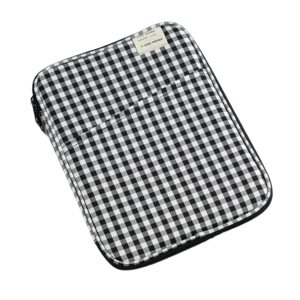 

Ins Grid Tablet Sleeve Bag 13 Inch Girl Computer Bag Wear Resistant Laptop Bag Girls/Lady/Women 11inch