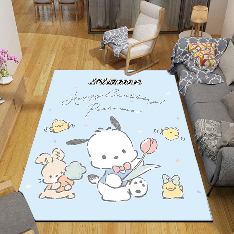 Custom 1Pc Pochacco'S Birthday Celebration Rug Office Carpet Indoor Outdoor Entrance Doormat Nonslip Soft And Comfortable Living Room D2915311