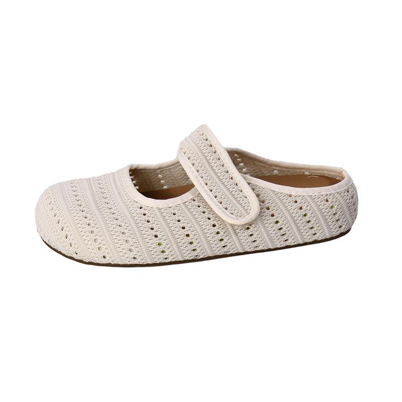 Mode Fad Weben Mesh Ballerinas Damen Hausschuhe Designer Klassische Pantoletten Schuhe Lässige Wandersandalen 2025 Sommer Neu Zapatillas De Mujer