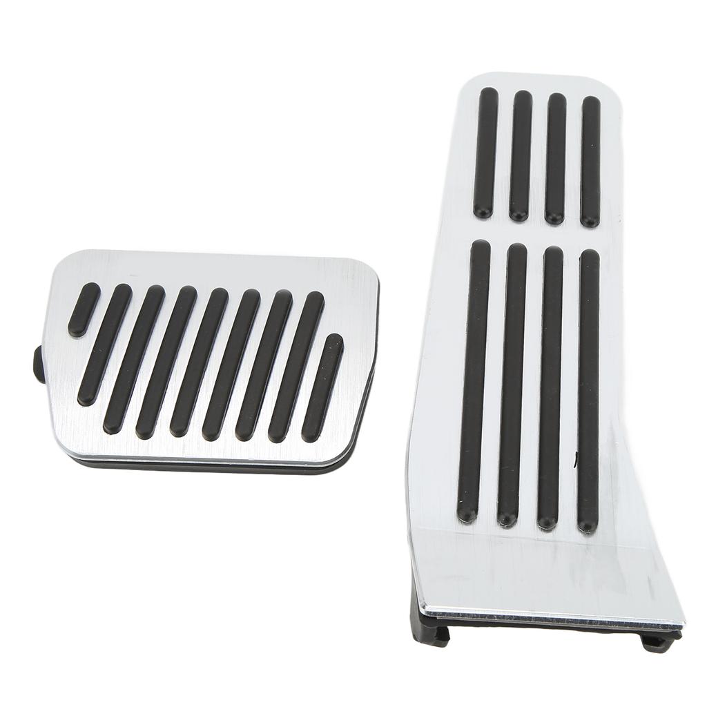 Brake Pedal Accelerator Pad Kit Aluminum Alloy Rubber Nonslip Replacement for Mazda 3 AXELA