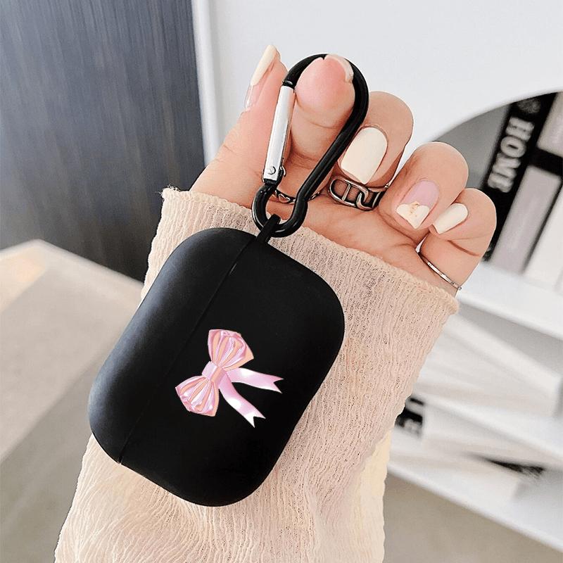 Bow pattern headphone cover for AirPods Pro2/Pro3/Pro anti drop headphone cover for AirPods 4/3/1/2 shock-absorbing