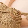 High Quality Woven Straw Shoulder Bags Cute Travel Crossbody Bag Lightweight Heart Shape Beach Bag for Children