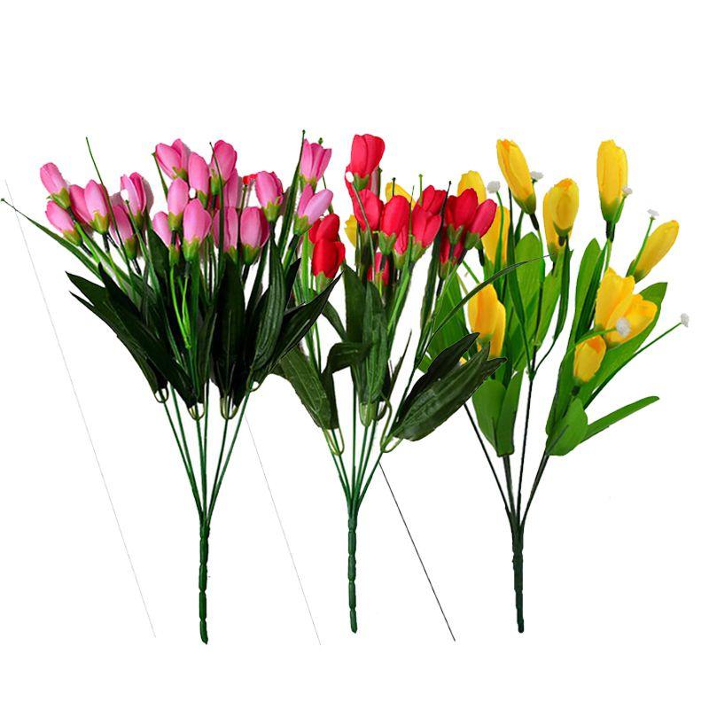 High Realistic 18 Heads Silk Magnolia Flowers For Stunning Bridal Bouquets