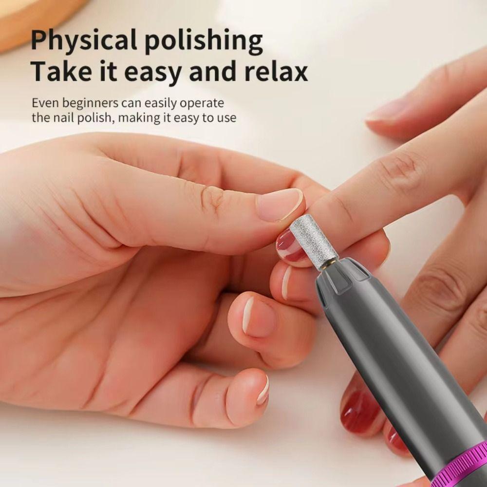 Low Noise Nail Drill Machine Pen-Style Nail Polisher Safe Electric Nail Drill  Home Use