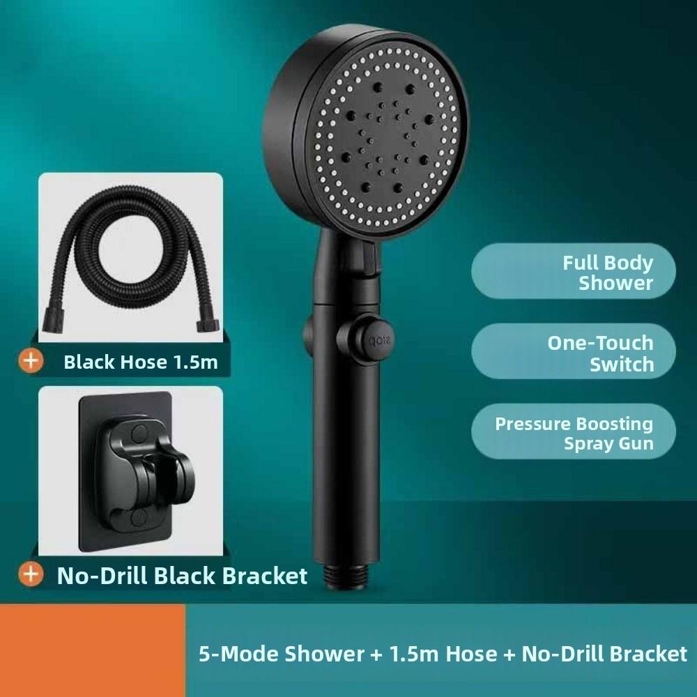 with 1.5M Hose and Bracket Showerhead Adjustment Handheld Shower Hand Shower Head Set Home
