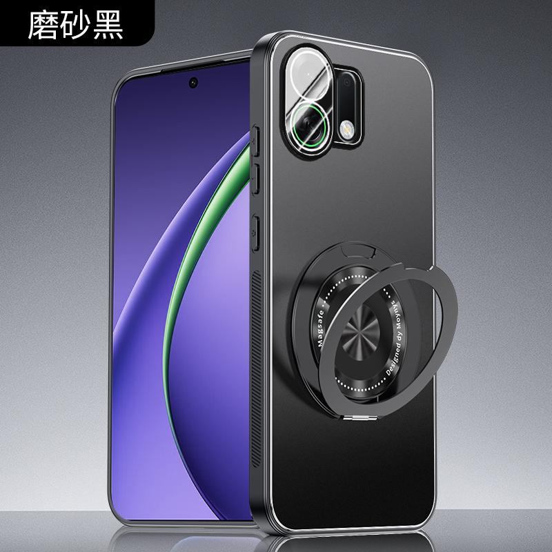 Case For OPPO K13 Turbo Pro Matte Magnetic Rotating Bracket Holder With Ring Camera Protective Back Cover OPPO K13 Turbo Shell
