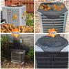 Air Conditioner Covers for Outside Units,36"/32"/28"/26" Central AC Cover, Top Universal Mesh Cover Defender for All Seasons