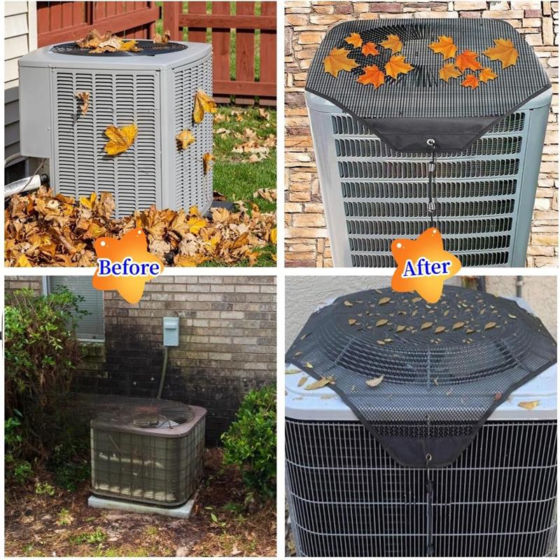 Air Conditioner Covers for Outside Units,36"/32"/28"/26" Central AC Cover, Top Universal Mesh Cover Defender for All Seasons