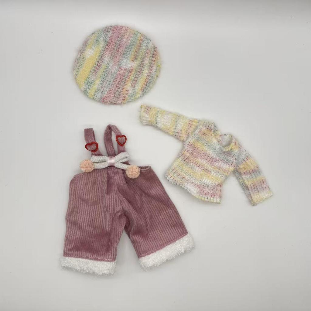 30cm BJD Doll Outfit Set: Ghost Mom Dress & Pants for 1/6 Scale Dolls