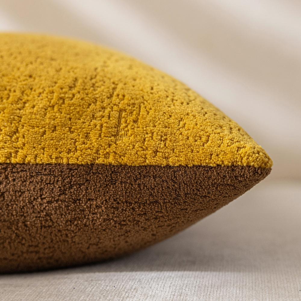 Boho Style Contrast Pillow Living Room Sofa Soft Cloud Velvet Cushion Pillow Model Room Decoration