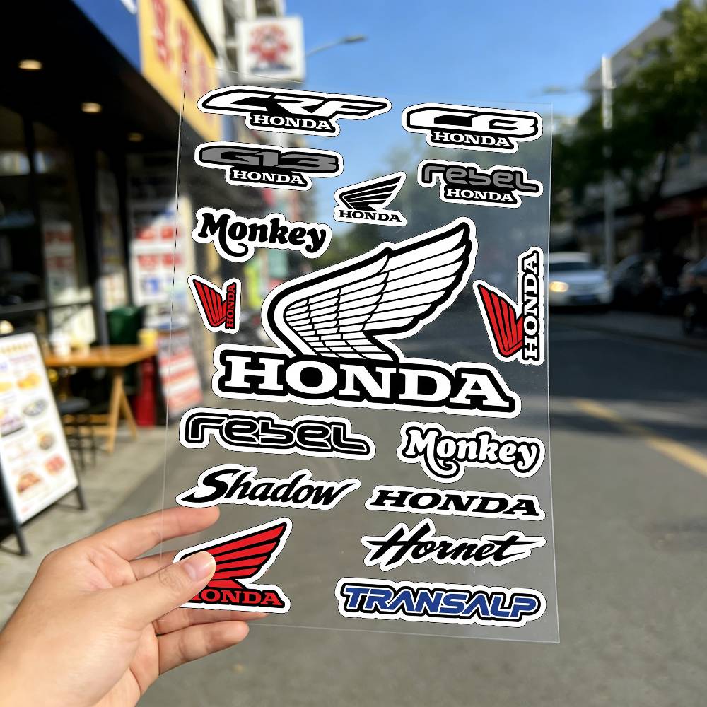 FOR HONDA Universal Multi-Purpose Reflective Waterproof Stickers Scratch Conceal For Auto Bike Helmet Mug Fridge DecorationOW3
