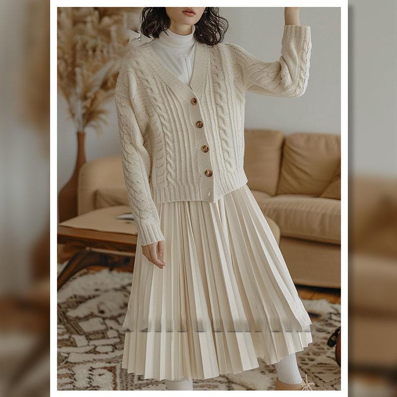 

Юбка для женщин, модная весна-лето, однотонная, с боковой молнией, плиссированная, женская, с высокой талией, элегантная, А-силуэт, длинная, миди, юбка Mujer One Size абрикосовый