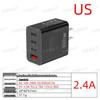 Universal Multi-Port USB Travel Charger with 12 Adapters - 38W Fast Charging for EU, US, UK Devices
