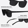 Anti-Glare Sunglasses SPEEDHYUN Matte Black Metal