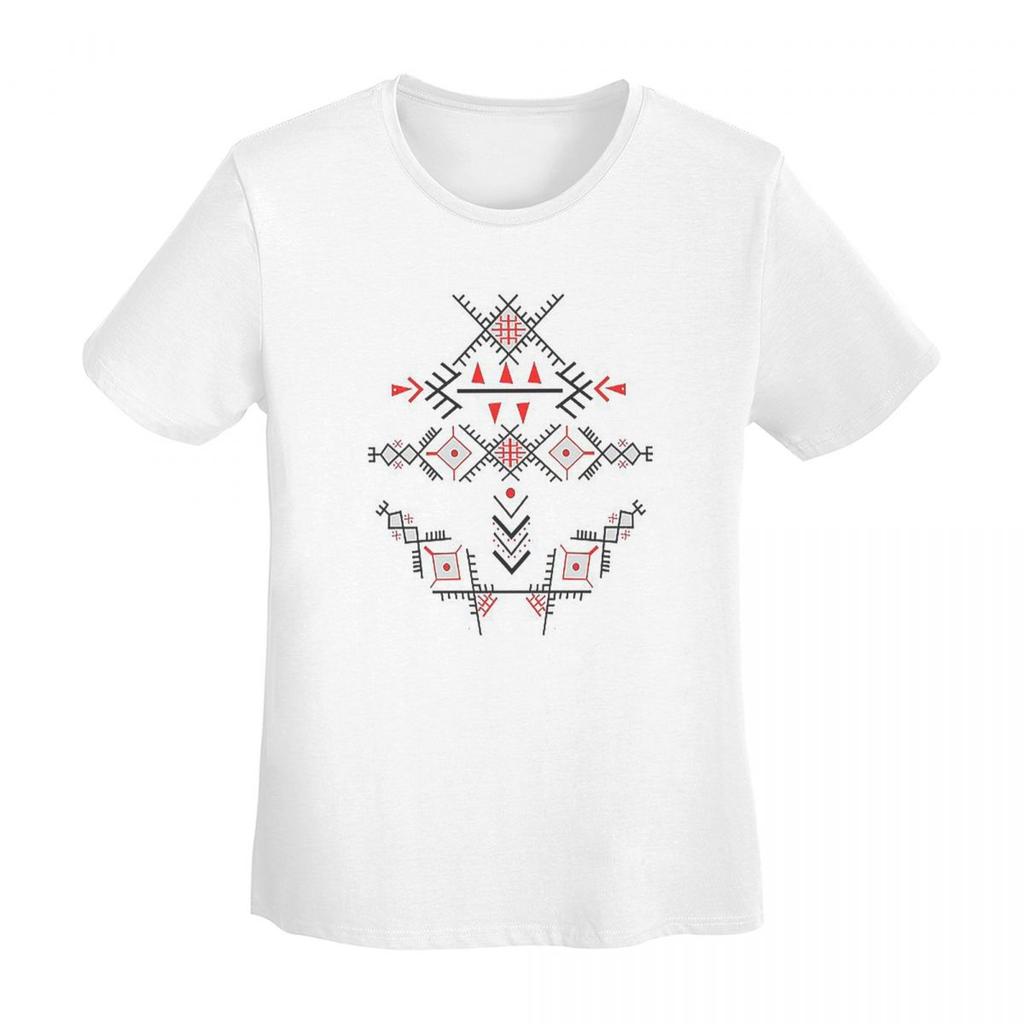 Kabyle Jewelry Amazigh Morocco TShirt Women Short Sleeve T Shirts Round Neck Clothes Cotton Summer Tees Streetwear