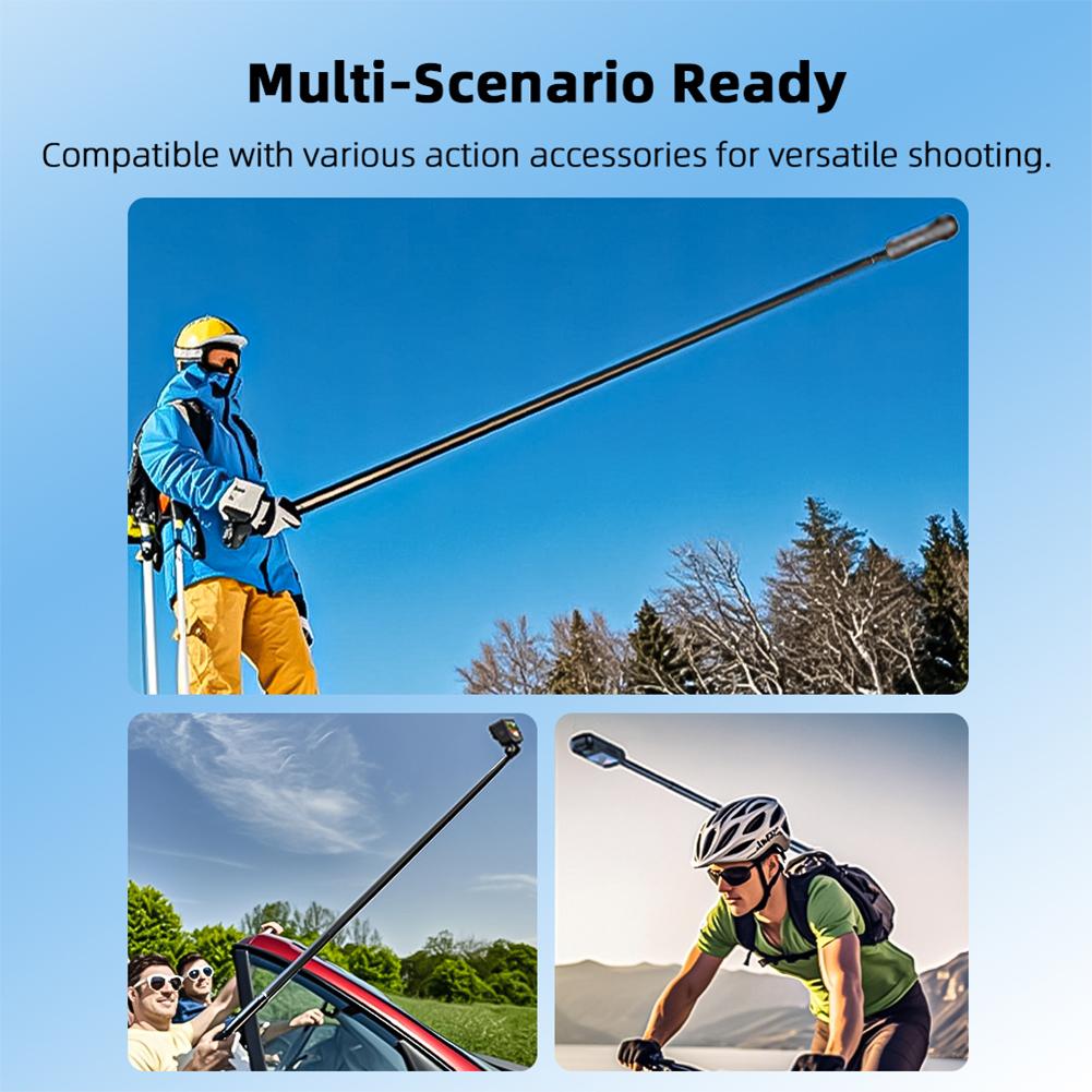 Camera Extend Selfie Stick Bracket for Insta 360 X5 Sports Camera Carbon Fiber Invisible Selfie Stick Adjustable Extension Pole