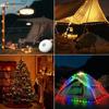 Outdoor String Lights, Rechargeable Portable with 8 Lighting Modes