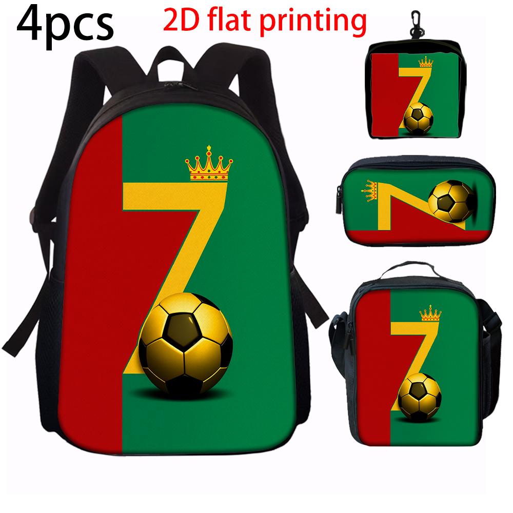 Set de 3 Sacs à Dos Motif Chiffre 67 de BD Léger Spacieux Sac Tote d'École Sac de Voyage avec Sac Bandoulière Trousses à Crayons Cadeau