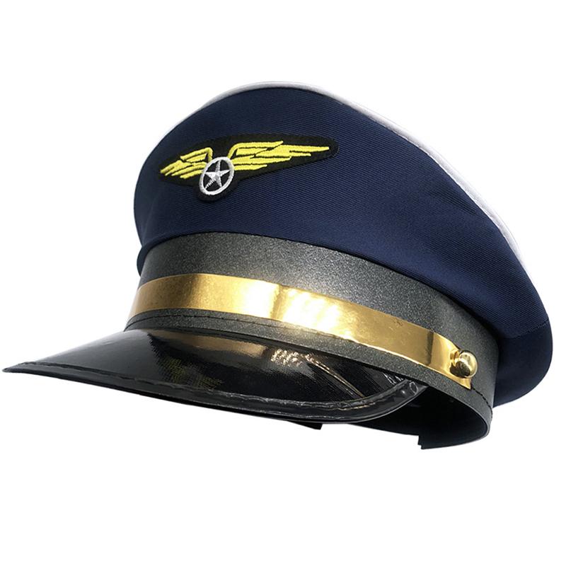 Cap Captain Hats Navy Party Costume Police Sailors Caps Captains Flight Hat
