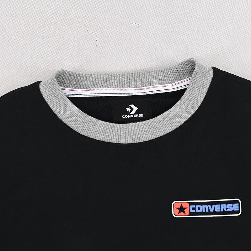 New Converse Loose Fit Ringer Crew Neck 10028407-A01