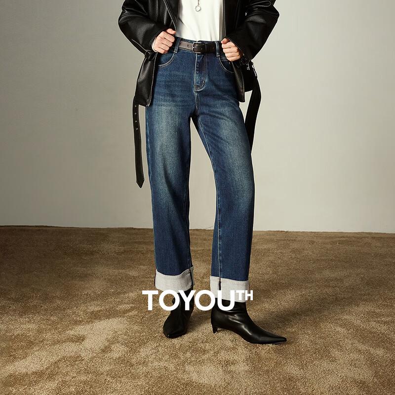 

Chuyu Women s Roll-Up Hem Lycra Stretch Cropped Shaping Jeans 29