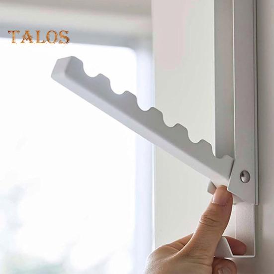 2Pcs Door Clothes Drying Rack Storage Hook Foldable Design Anti-Scratch Door Coat Hook Organizer with Anti-Slip Pads