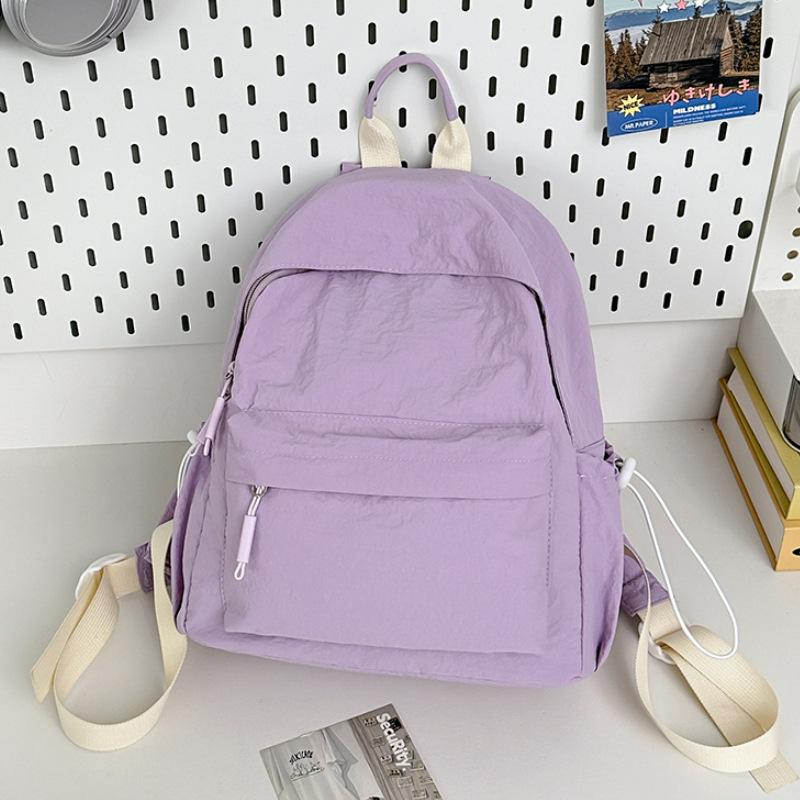 

Простой японский рюкзак женский новый повседневный рюкзак школьный рюкзак для средней школы женский рюкзак фиолетовый