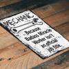 Metal Wall Art Sign, Mechanic Gift for Him, Hammer Garage Decor