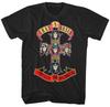 Guns N Roses Appetite for Destruction Herren T-Shirt Musik Klassische Band T-Shirt Schwarz Unisex T-Shirt
