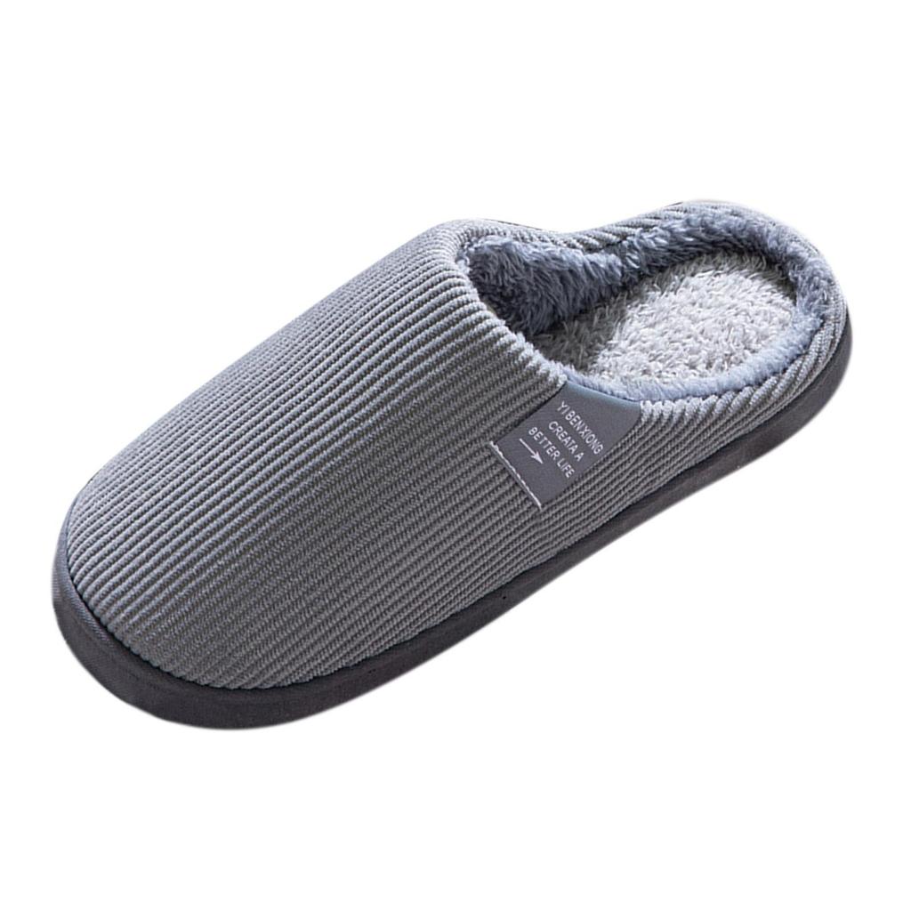 Winter Warm Fur Slippers Men Women Couples House Non Slip Soft Shoes Comfort Flat Heel Home Indoor Bedroom Plush Slippers