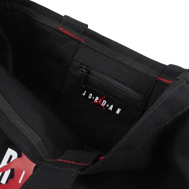Jordan Cotton Shoulder Bag Regular Unisex Black (Unisex) Shoulder Bags JD2113017GS 002