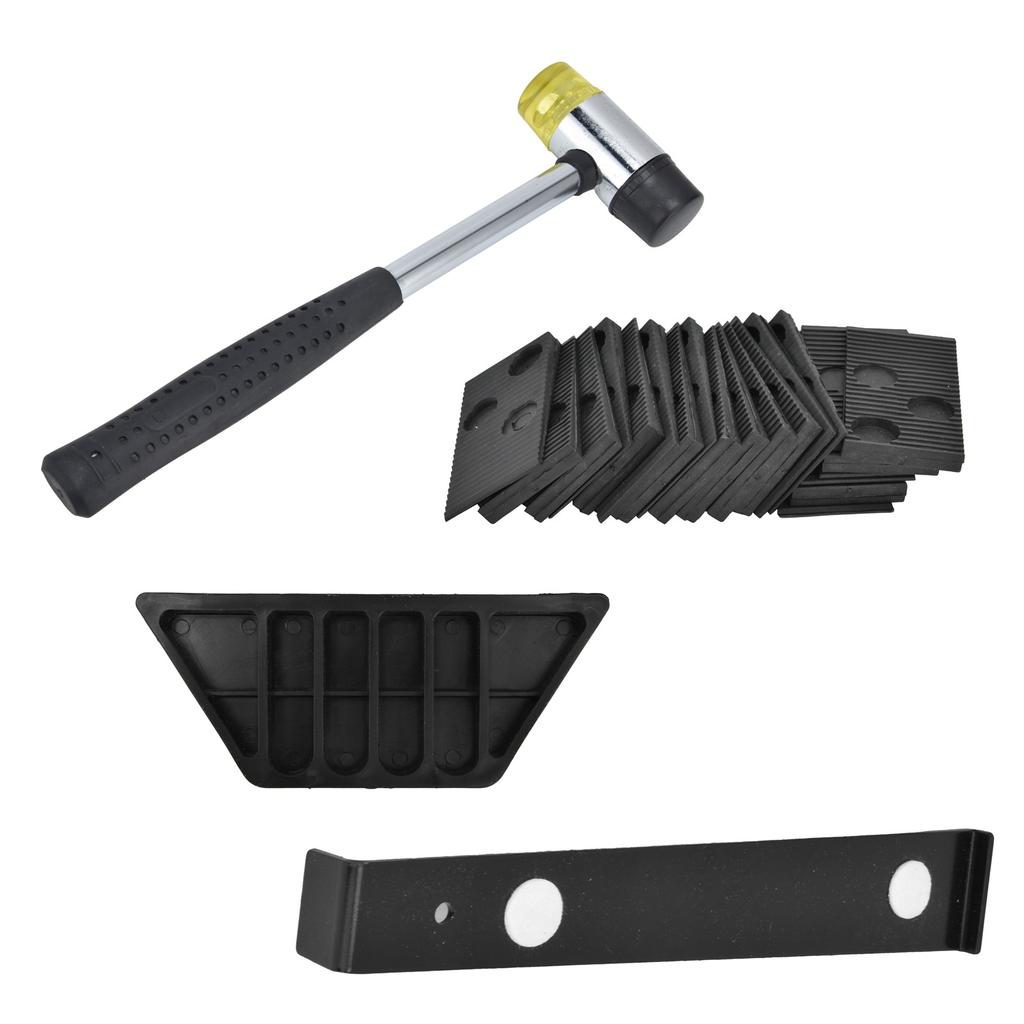 Flooring Installation Kit Laminate Tool with Rubber HammerPull BarTapping Block20Pcs Spacers