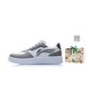 Li Ning Doda Sneakers Casual Versatili Bianche Antiscivolo Resistenti all'Usura Traspiranti Aumento di Altezza Scarpe da Skate Basse Sneakers Uomo Grigio AGCT333-1