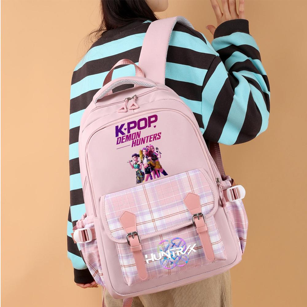 New Anime Cartoon K-Pop Printed Large Capacity Backpack for Teenger Student Girl Boy Schoolbag Bookbag Women Waterproof Travel Bag Mochila Kid Gift