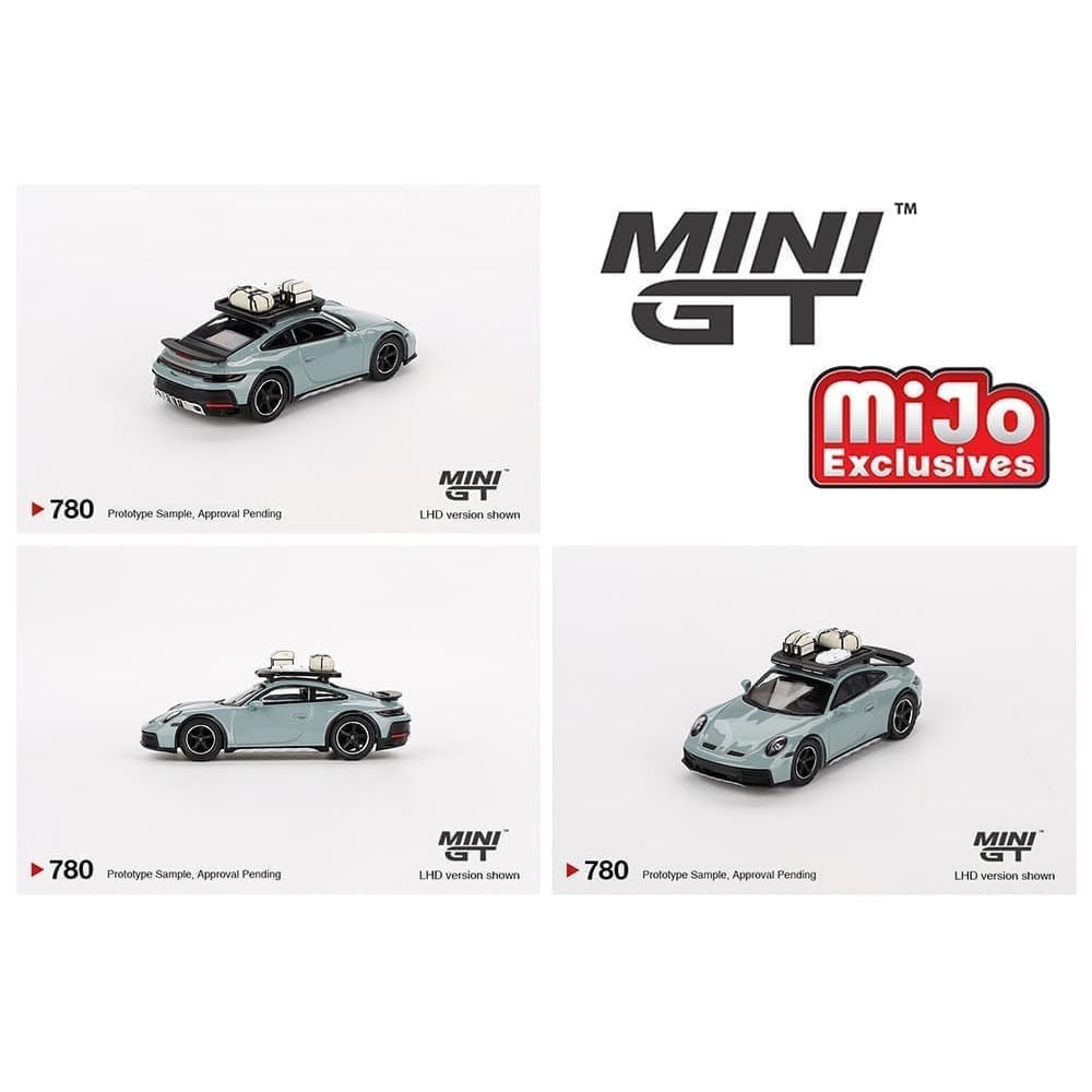 MINI GT 164 Scale MIJO EXCLUSIVE - PORSCHE 911 DALAR - SHADE GREEN METALLIC