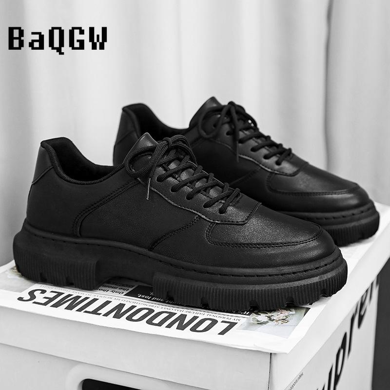 Модные повседневные кожаные туфли — фото 6