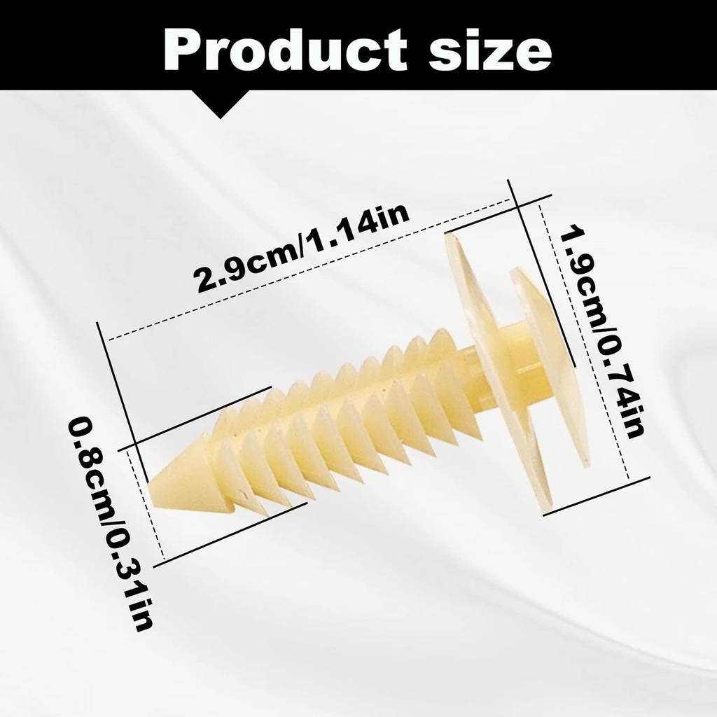 50pcs Nylon Door Trim Panel Retainer Clip Compatible with Chevrolet Cadillac Buick Blazer Silverado Truck GMC Yukon 363137