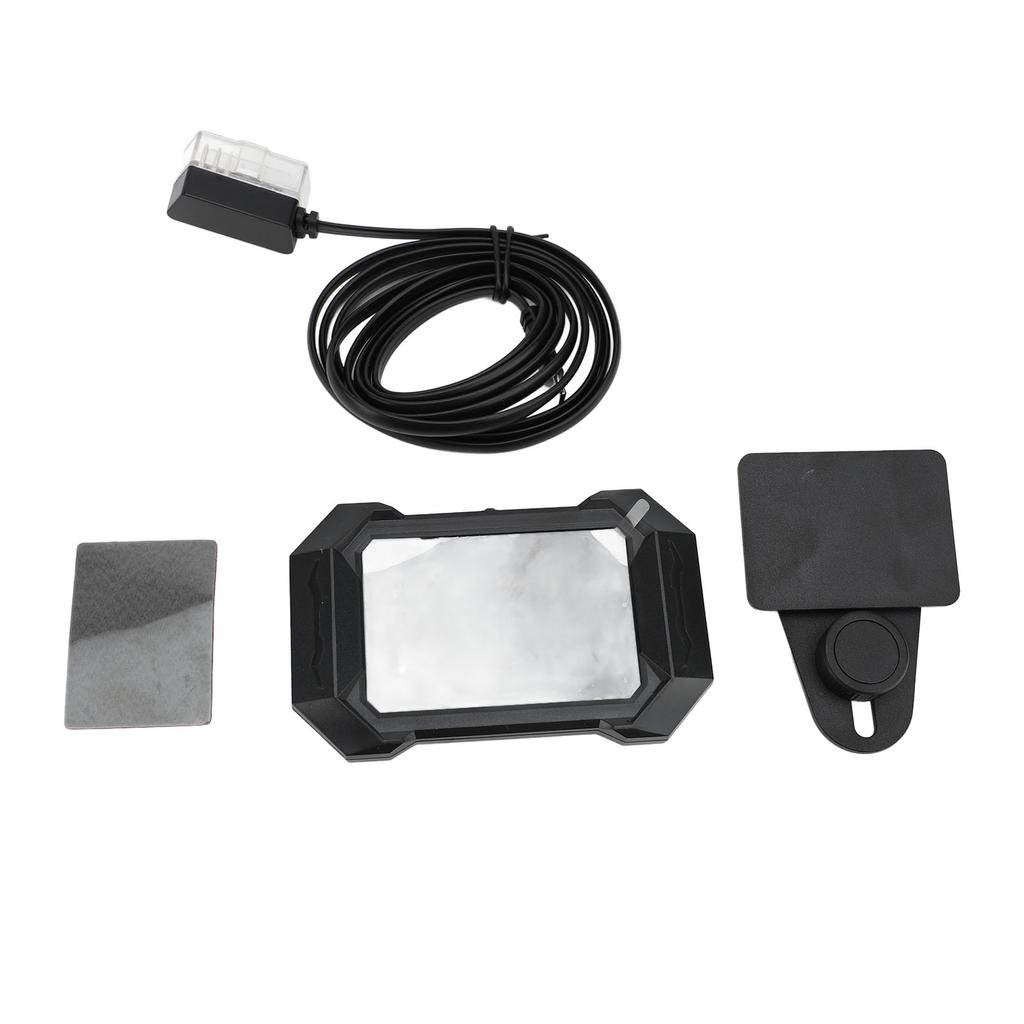 Car HUD Water Temperature Fuel Consumption Slope Meter 3.5 Inch Color Screen HUD Digital