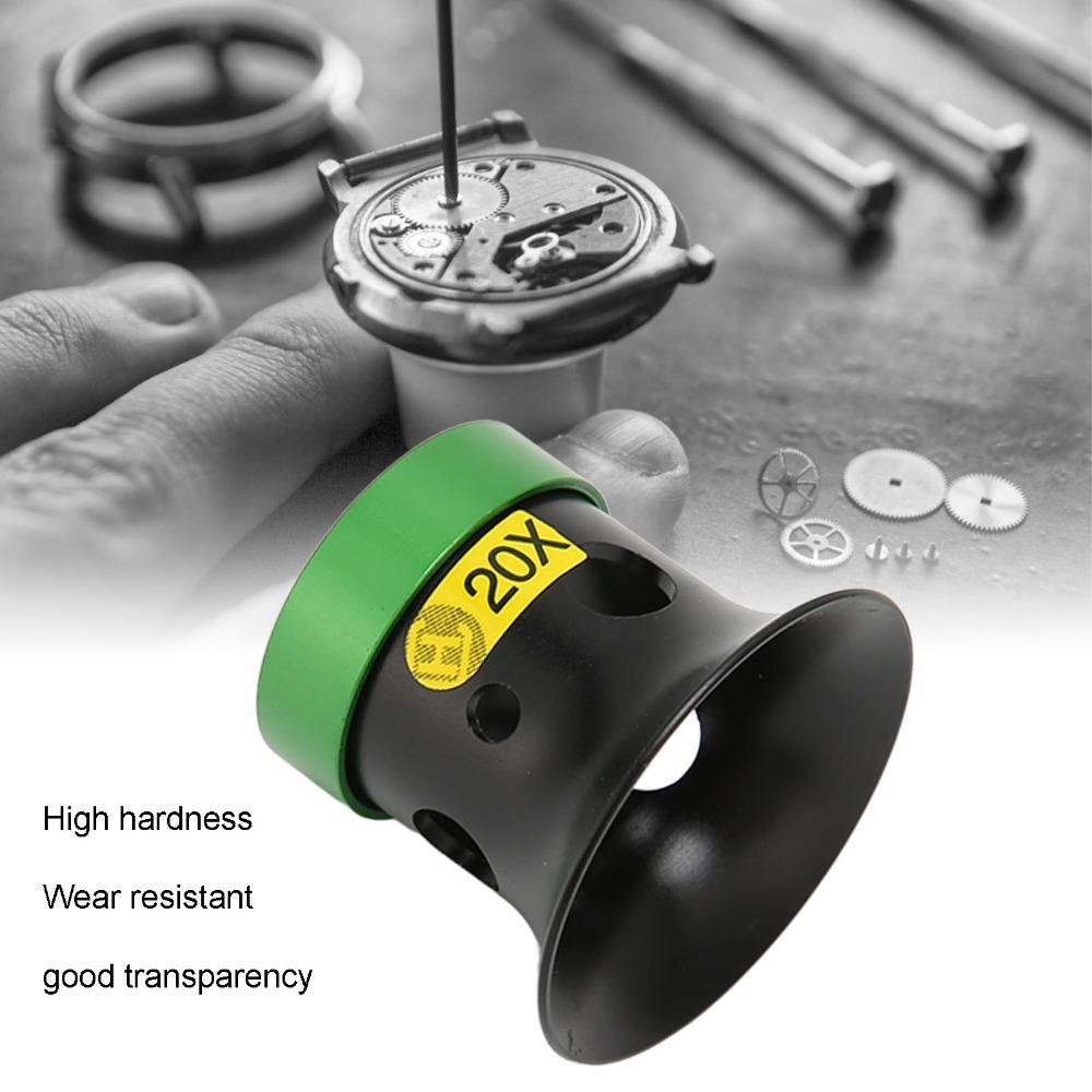 Hohe Härte Uhrmacherlupe Saphirglas Schmucklupe Augenlupe Gesteinsanalyse