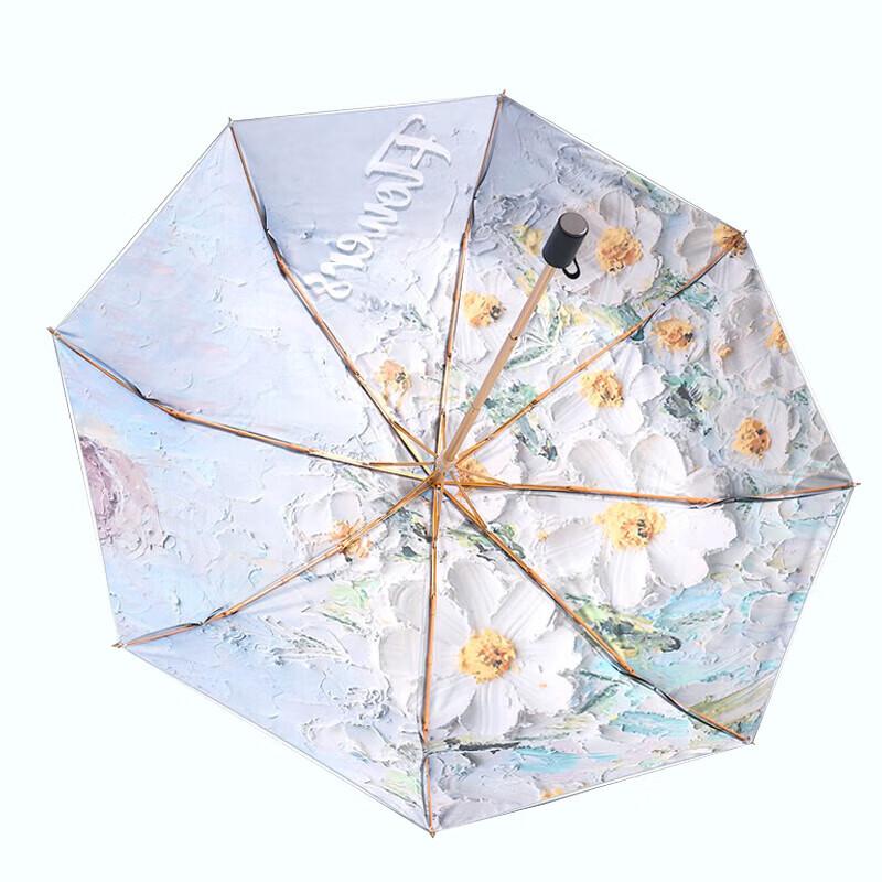 MIDO M3112 Floral Three-Fold Dual-Use Umbrella