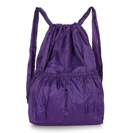 WTEMPO Printed Beach Casual Nylon Drawstring Backpacks Women's Four Seasons Outdoor Sports Bags Mommy Bags Large Capacity Lightweight Travel Backpacks