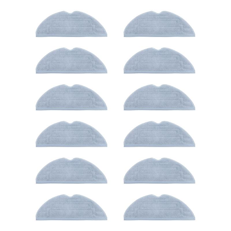 Pack of 6/8/12 Washable Mopping Cloth for S8 Plus Robot Vacuum Mop Cleaners Spare Replacement Parts Accessories