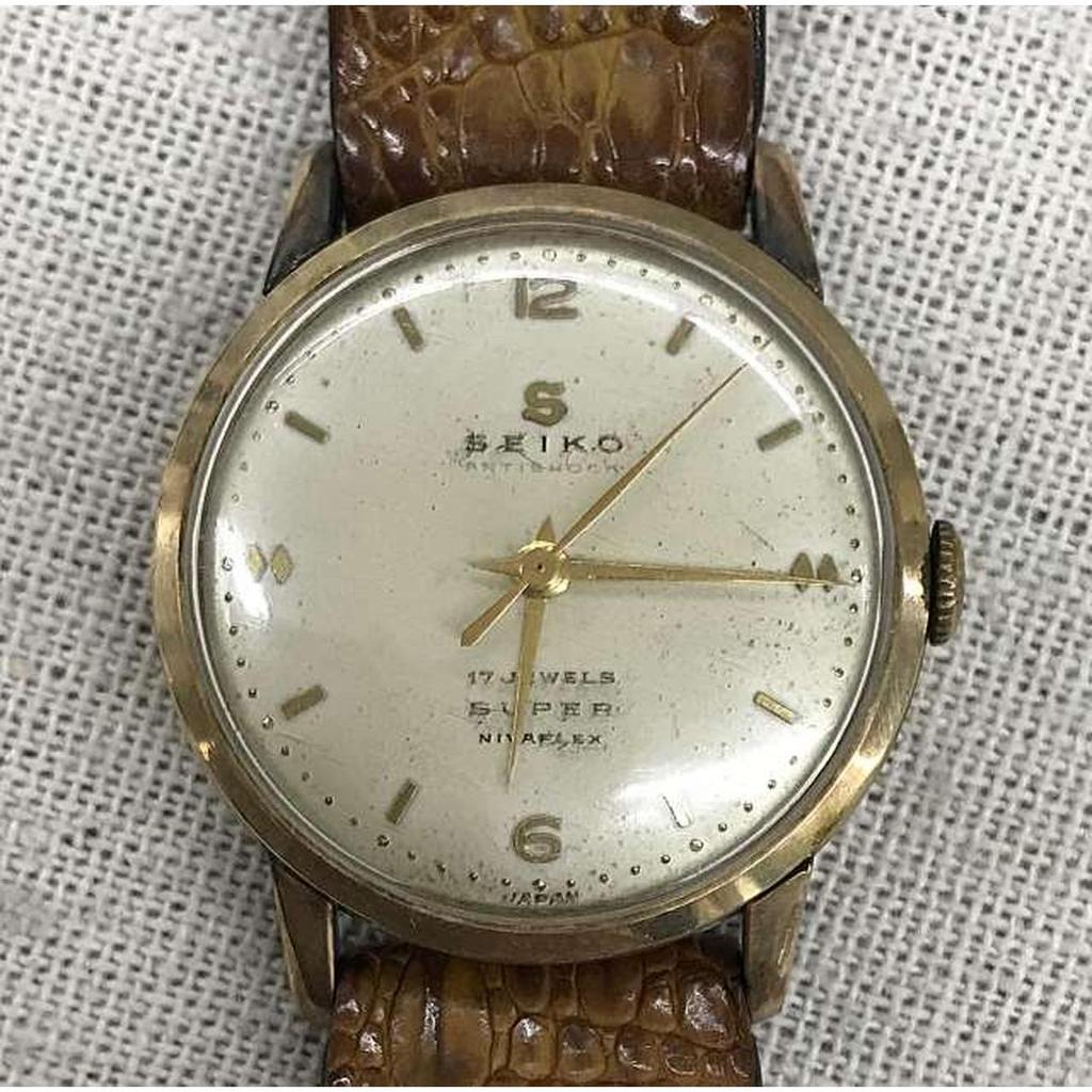 Used SEIKO ANTISHOCK SUPER NIVAFLEX Manual Winding Watch