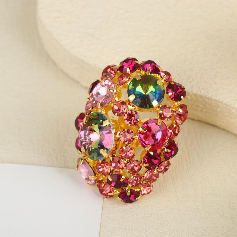 

Trendy Geometric Boho Ball Earrings Finger Ring For Women Girls Jewelry Accessories Gift as the picture
