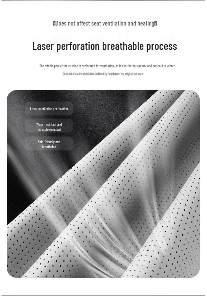 Titanium 7 Perforated Leather Car Seat Covers 2025 - Max Version for 200KM Two-Wheel Drive, Breathable & Full Coverage