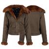 Womens Short Puffer Jacket Winter Retro Workwear Style Oversized Warm Coat Streetwear