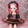 30CM Mini Bewegliche 21 Gelenk Puppe Mädchen Spielzeug 3D Große Augen BJD Prinzessin Volle Outfits Kleider Sammlung Kinder puppe Geschenk